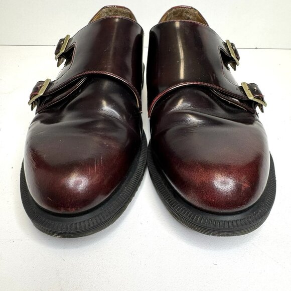 Dr Martens Pandora Double Monk Strap Shoes Womens Size US 11 Oxblood Loafers - Picture 3 of 11